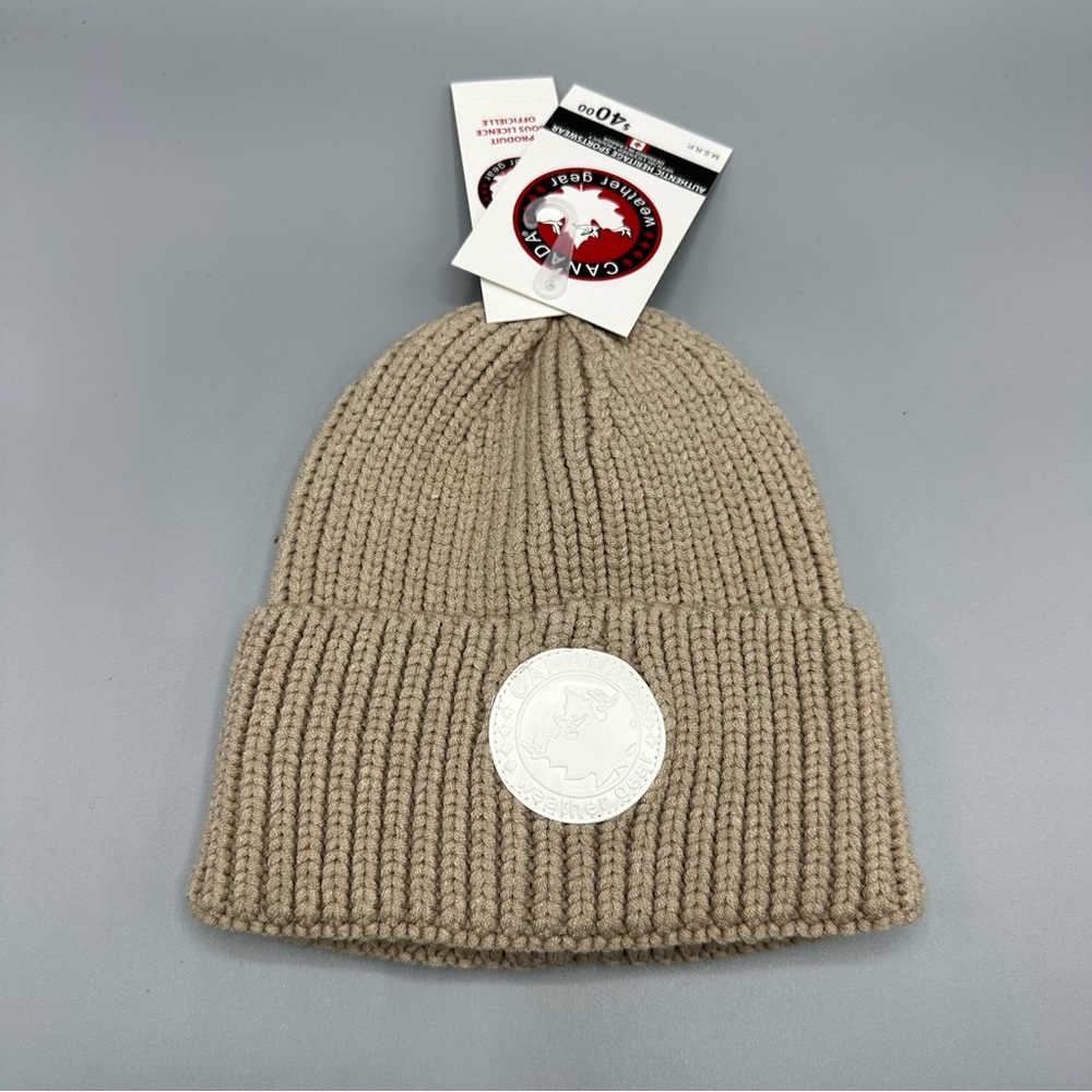 Canada Weather Gear Beanie Hat Unisex One Size Tan Beige
